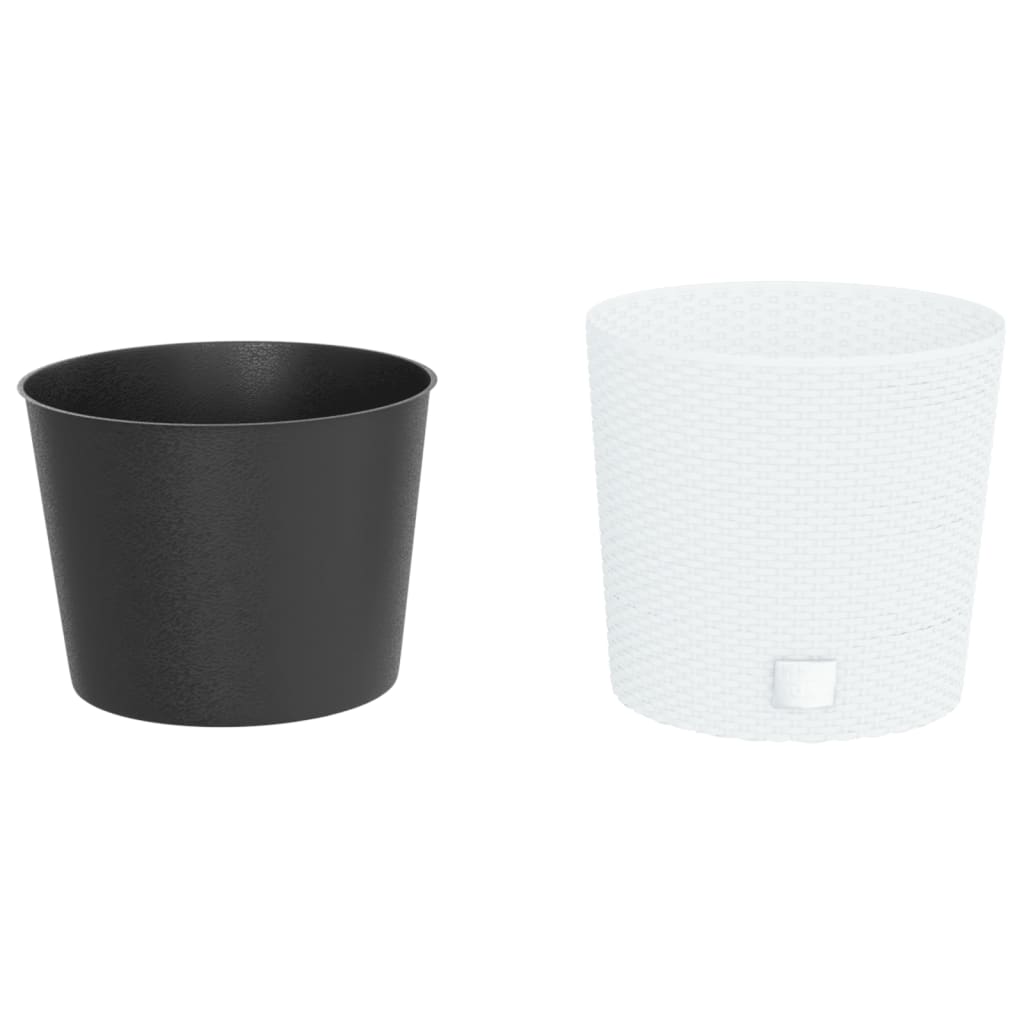 Planificador de Vidaxl con Bak Rattan Bak Look 15 15.3 L PP White