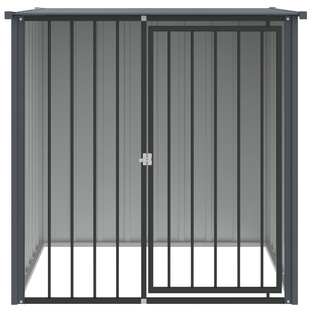 Vidaxl Loft con techo 110x103x109 cm de acero galvanizado negro