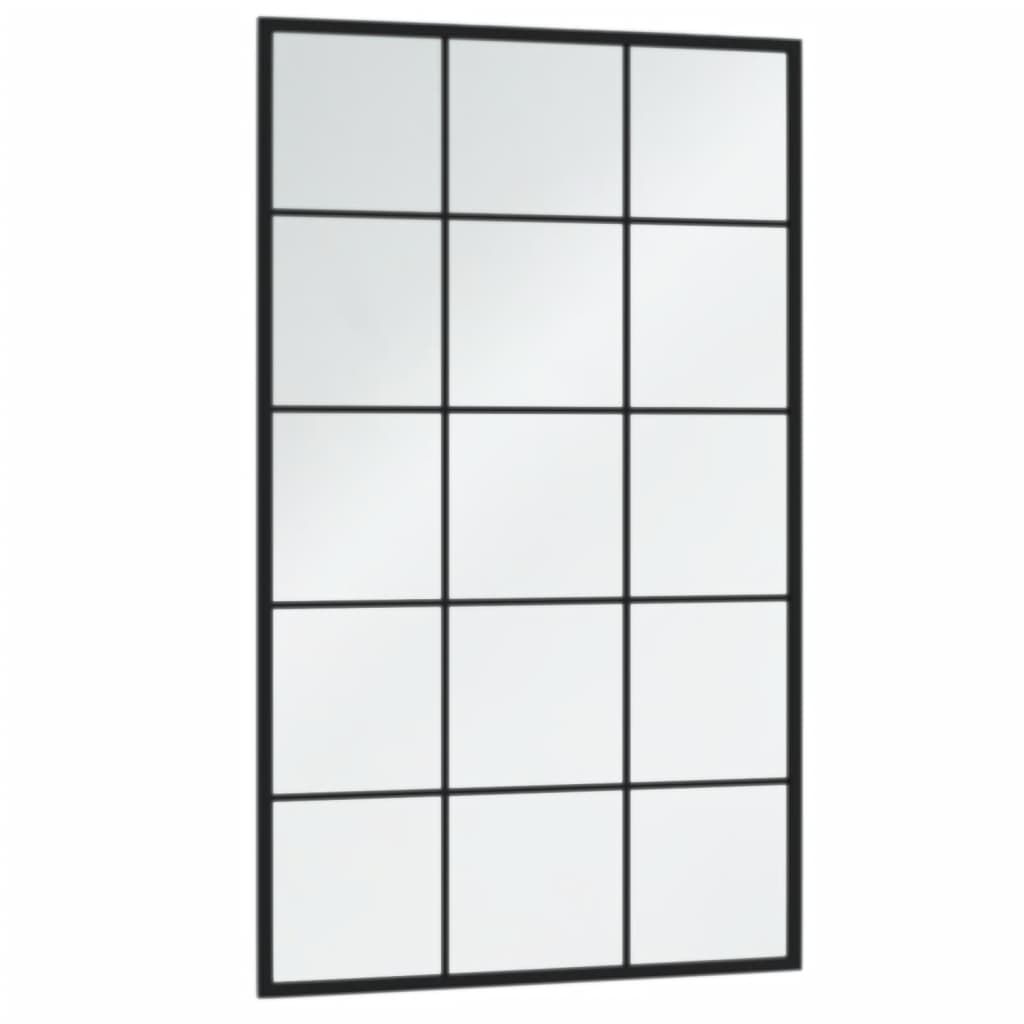 Specchi da parete Vidaxl 3 St 100x60 cm in metallo nero