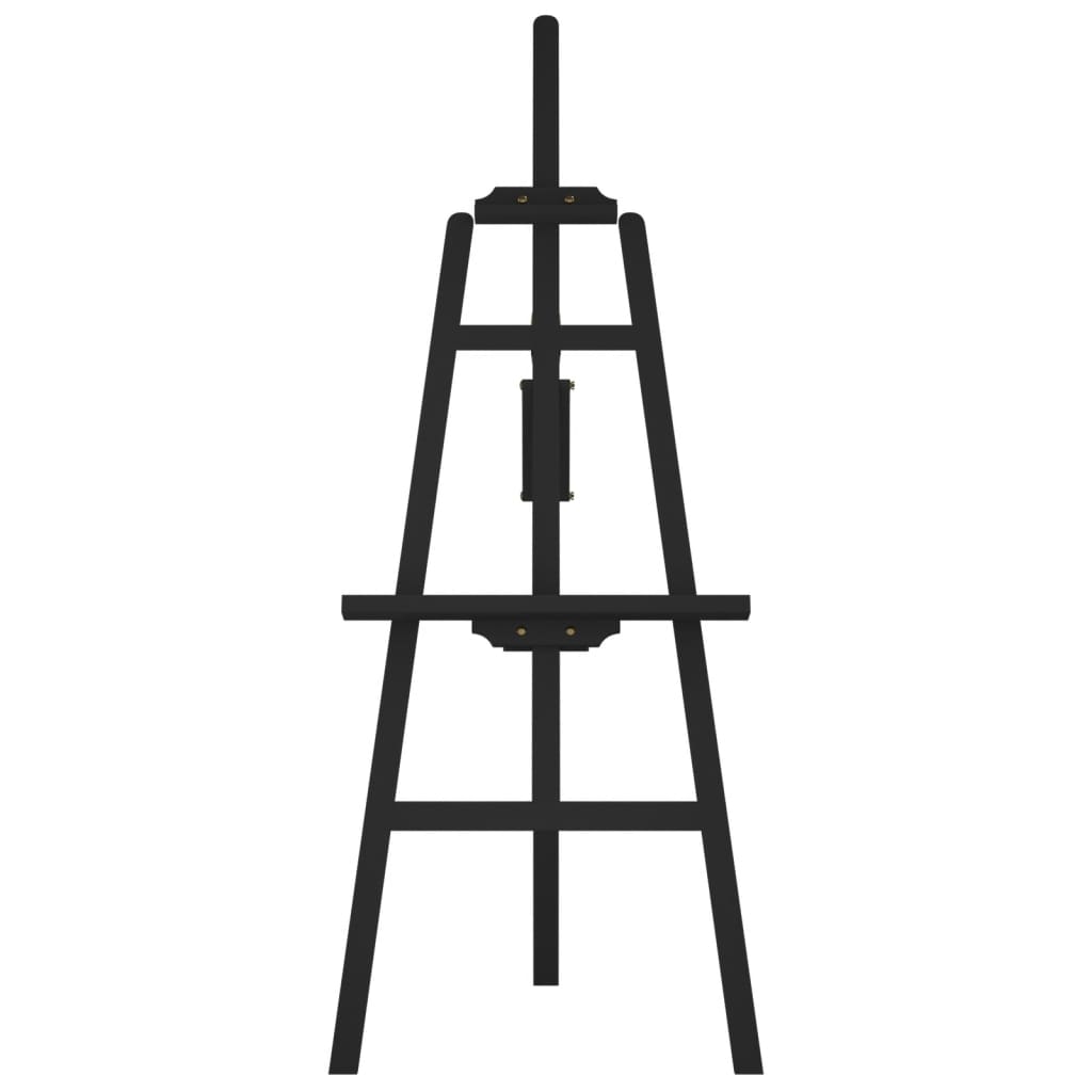VIDAXL EASEL 53.5x95x127 cm Pino solido nero