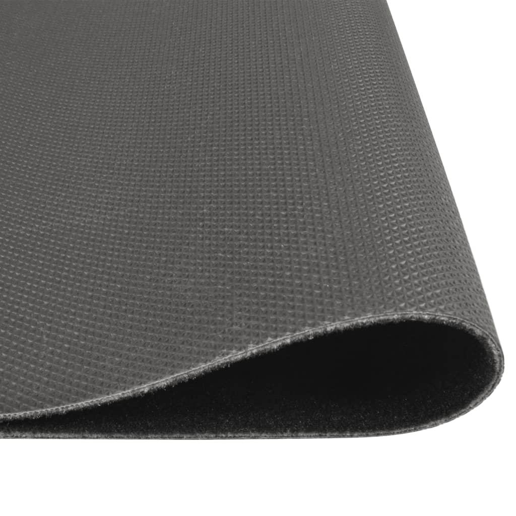 Vidaxl Mat de cocina Matriz de cocina lavable 60x180 cm Velvet Negro