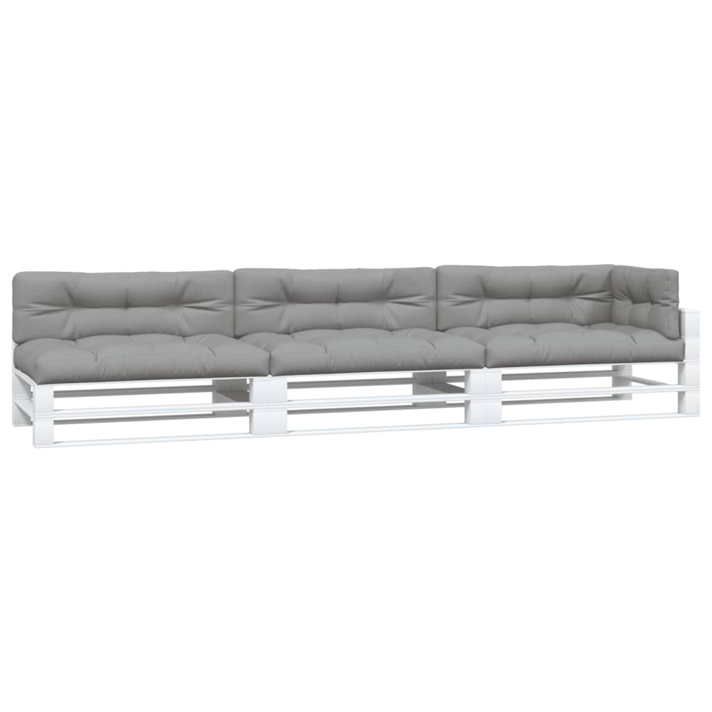 Vidaxl Pallet Cushions 7 St Fabric Grey