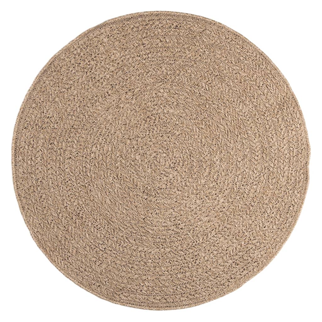 Vidaxl Rug Zizur all'interno e all'esterno di 120 cm look da iuta
