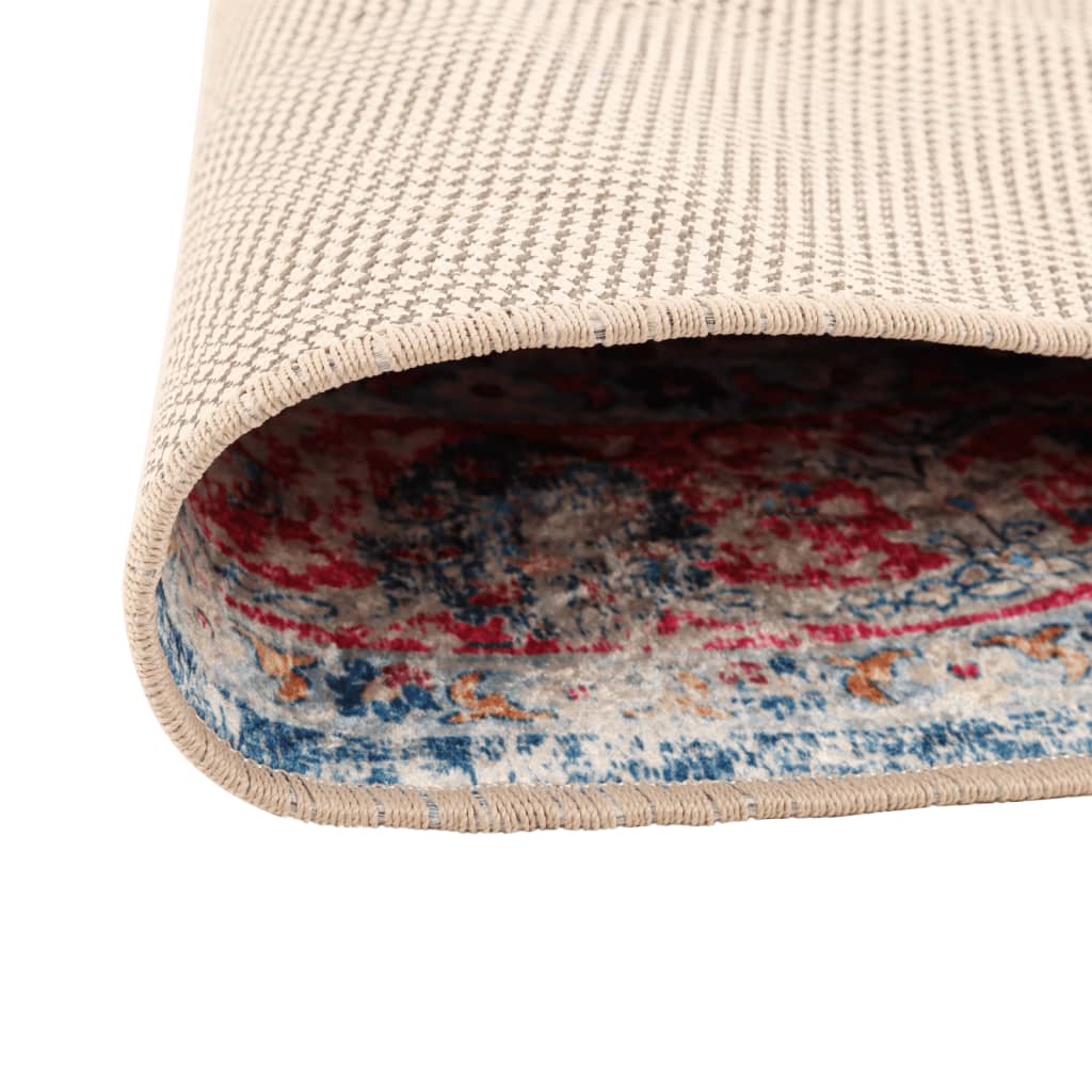 Tappeto vidaxl lavabile antiscivolo Ø 120 cm multicolore