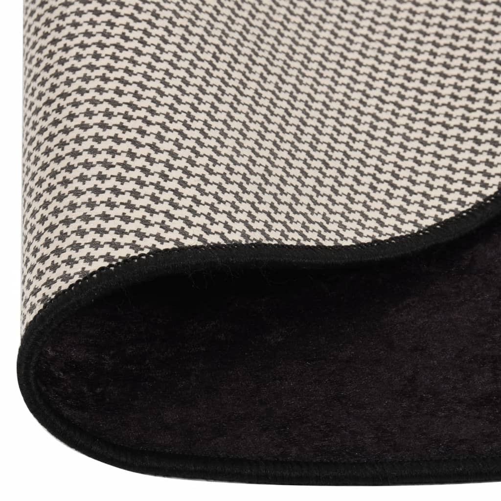 Tappeto vidaxl lavabile antiscivolo Ø 200 cm color antracite