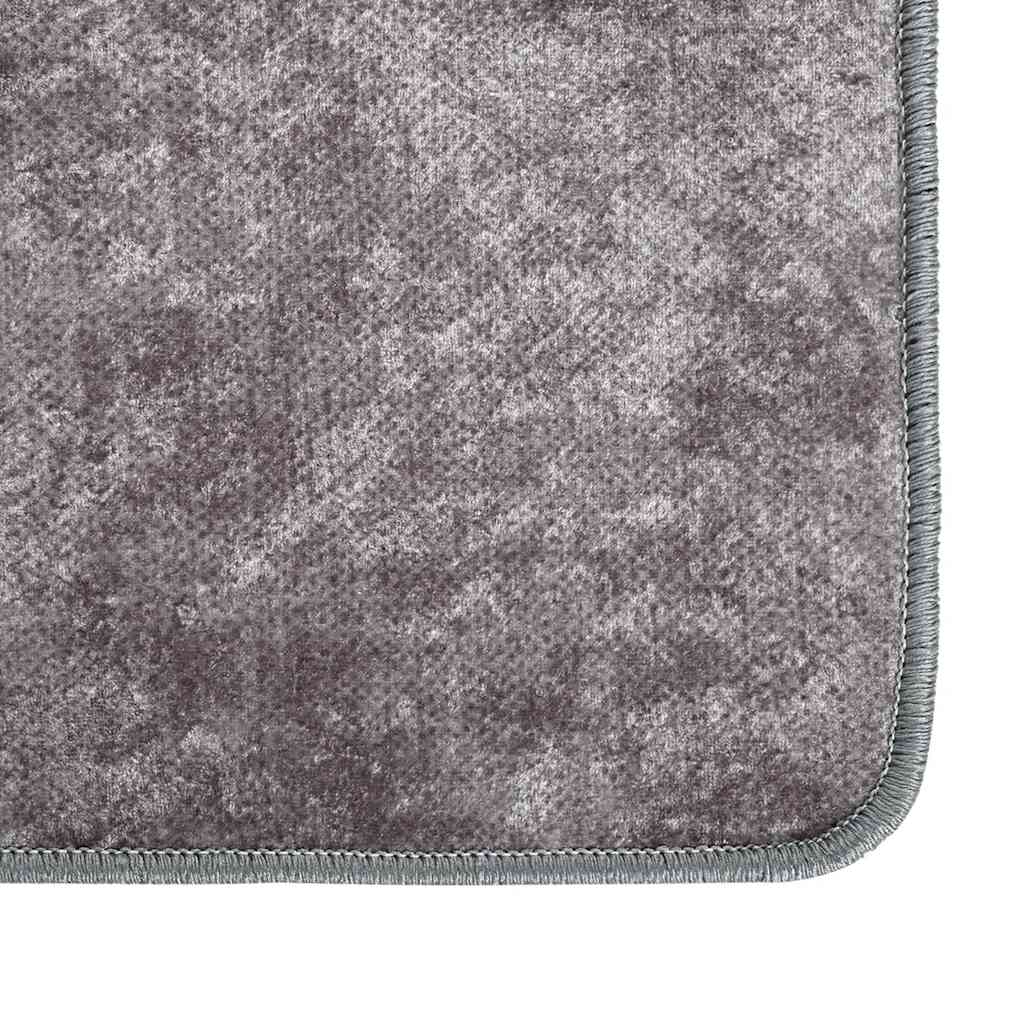 RUG VIDAXL Lavable Anti-Slip 400x300 cm Gray