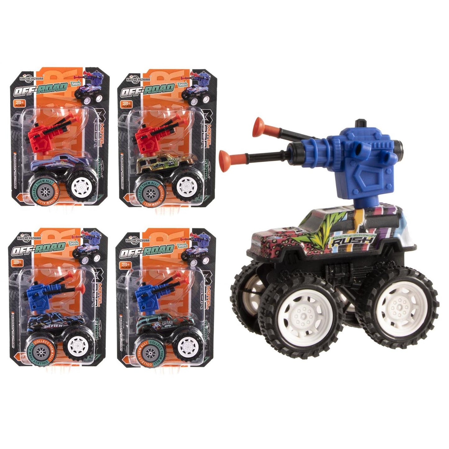 Coche de tiro todoterreno 10cm.