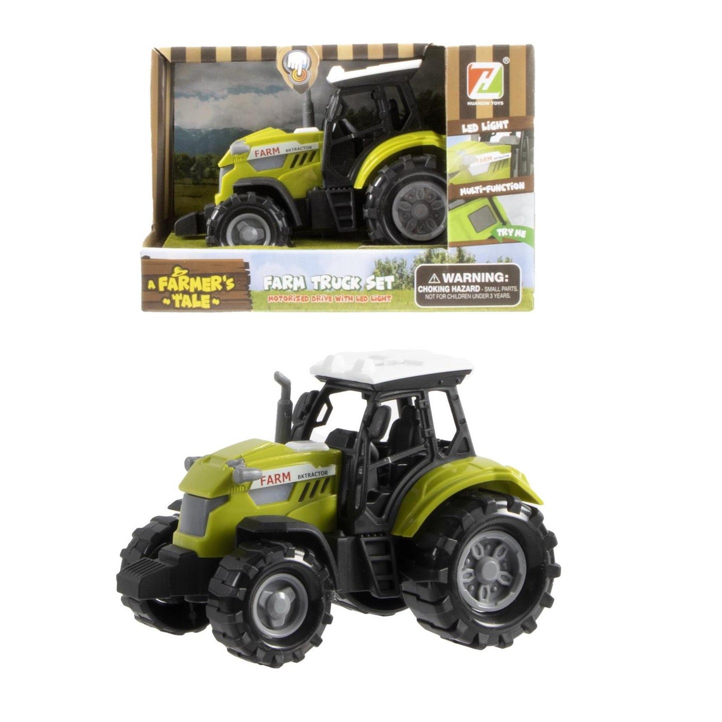 Tractor con luz y sonido 10cm.