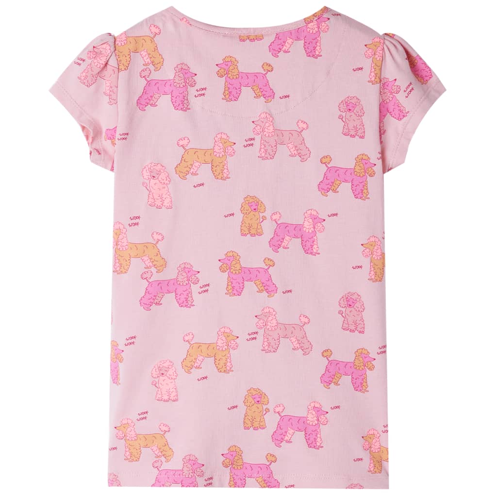 Vidaxl kinderpyjama met korte mouwen 116 lichtroze