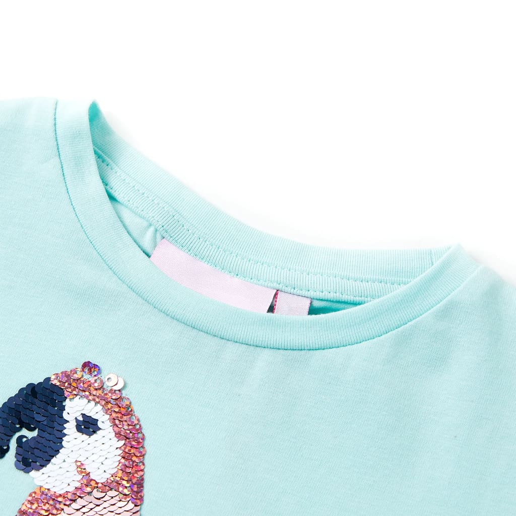 Vidaxl Shirt per bambini 140 Blu chiaro