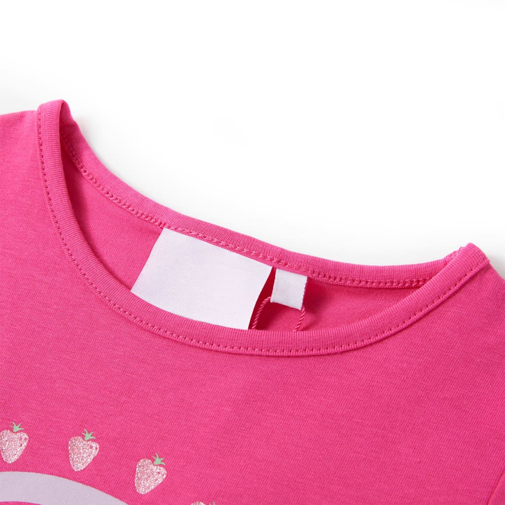 Vidaxl kindershirt 116 donkerroze