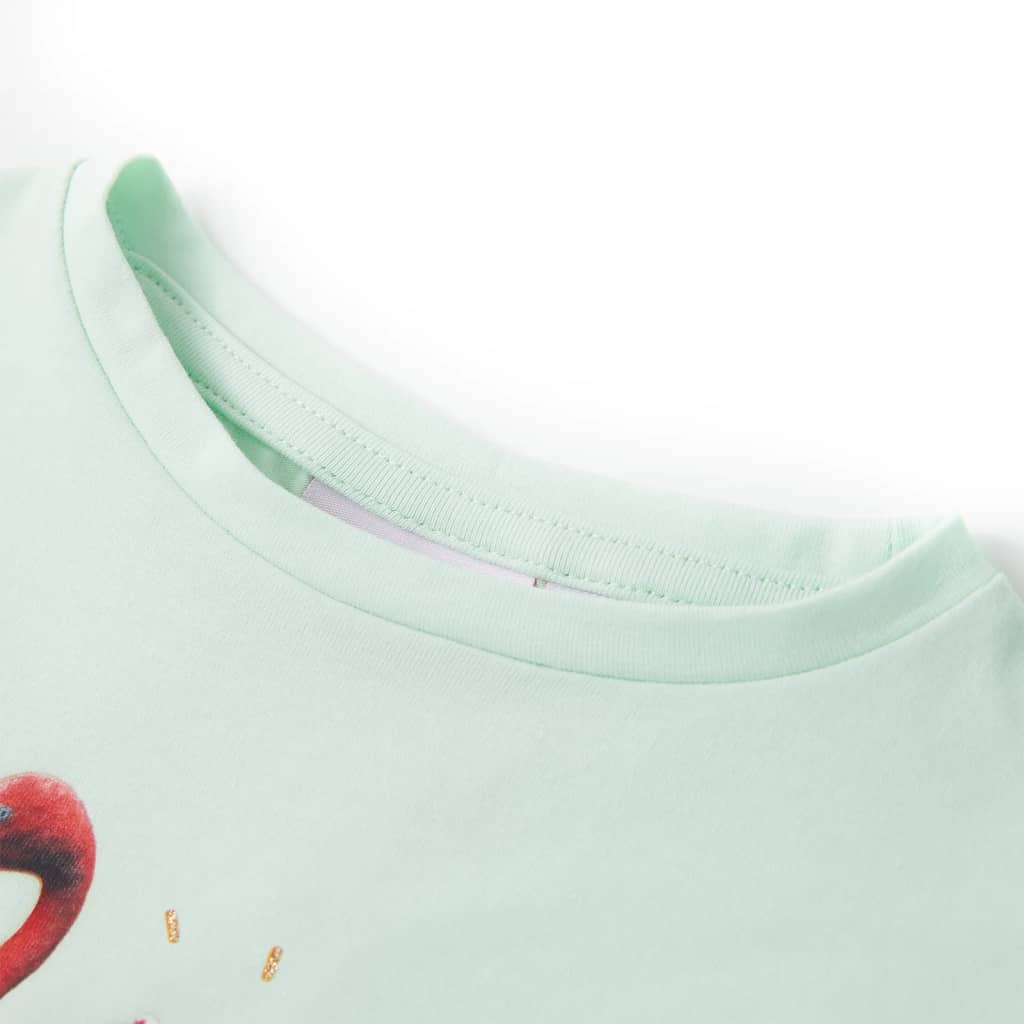 VidaXL Kindershirt 104 lichtmintkleurig