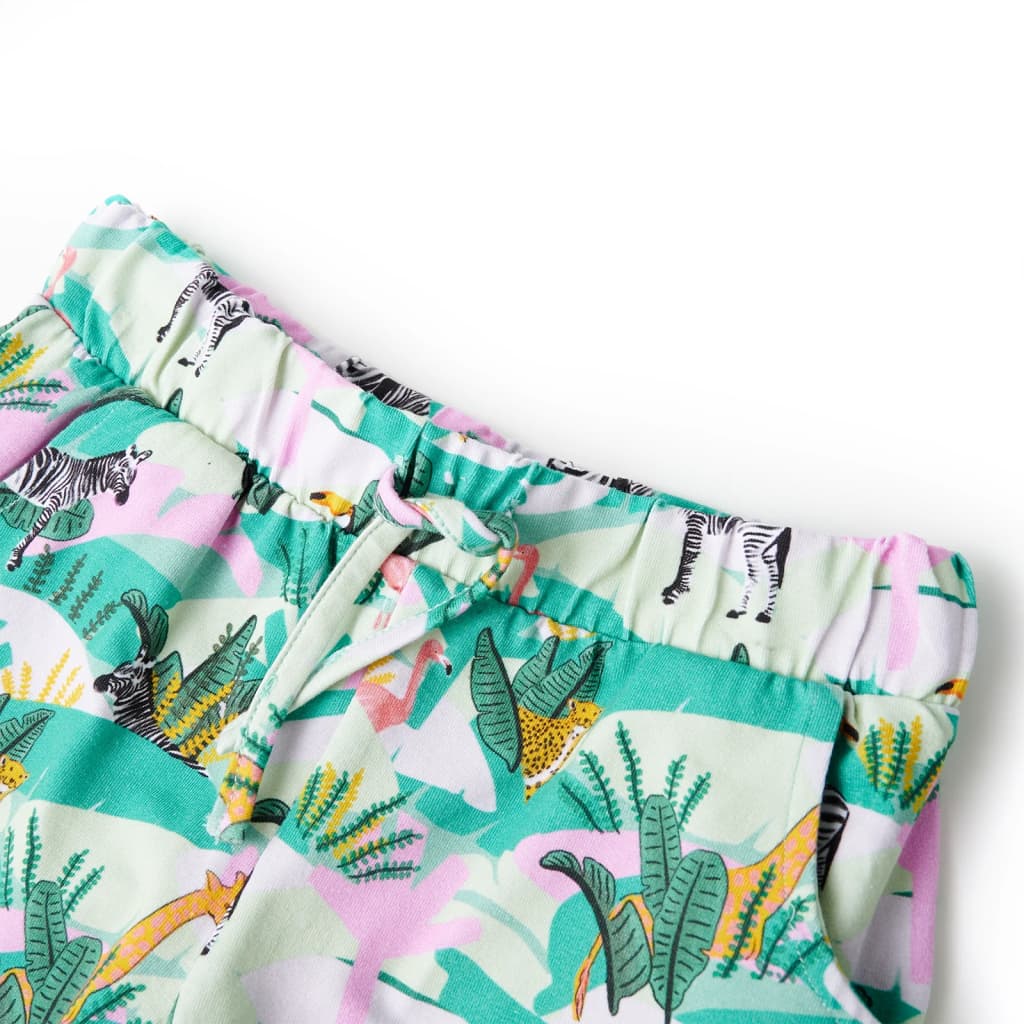 Vidaxl Shorts para niños con Trekoord 116 Light Mint -Colorado