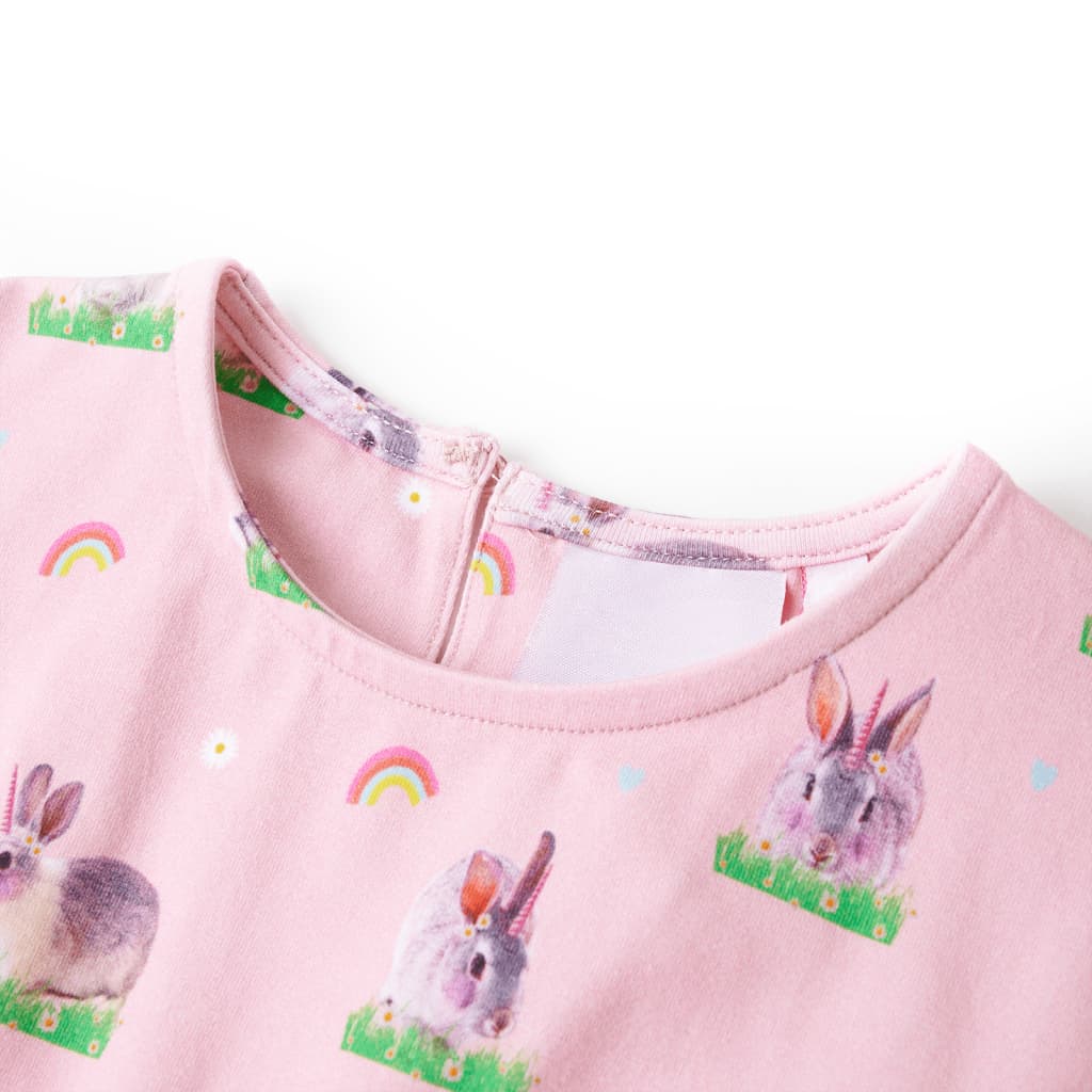 Vidaxl Vestido infantil 140 Rosa claro