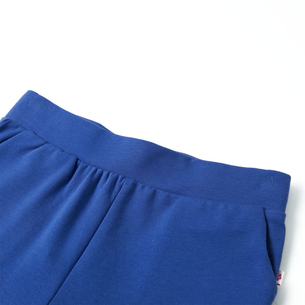 Pantaloni per bambini Vidaxl con gambe larghe 92 cobalto blu