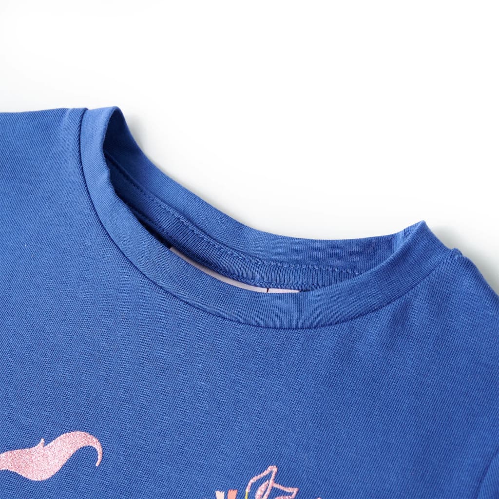Vidaxl Camisa para niños 116 Cobalt Azul