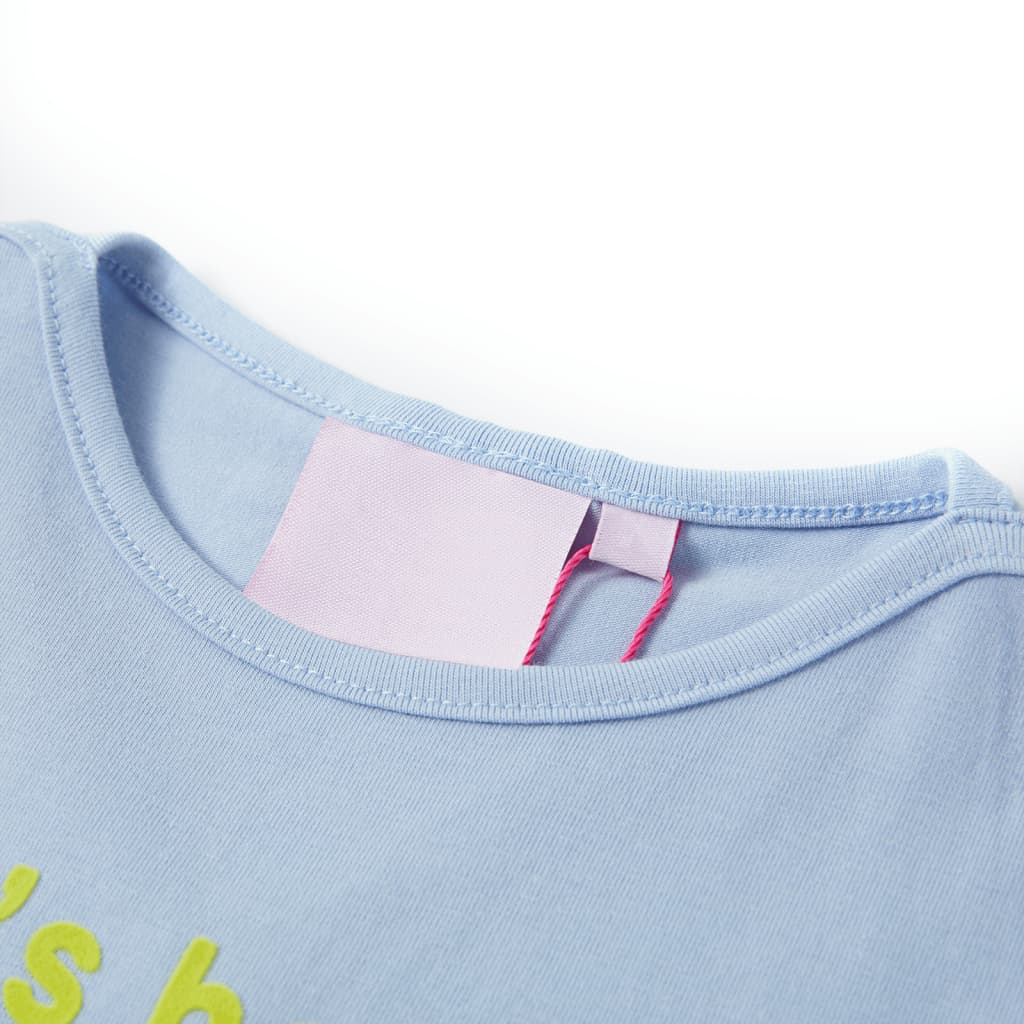 Vidaxl Camisa para niños 116 Azul claro