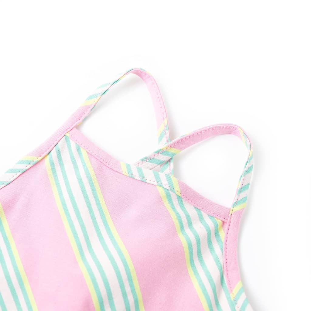 Vidaxl Vestido para niños sin mangas con cordón 140 Pink