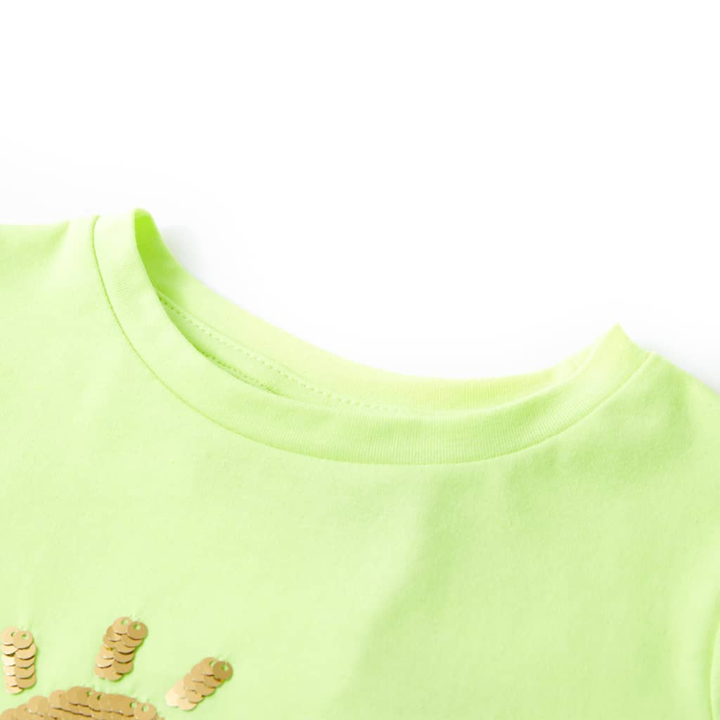 Vidaxl Camisa para niños 140 Neongeel