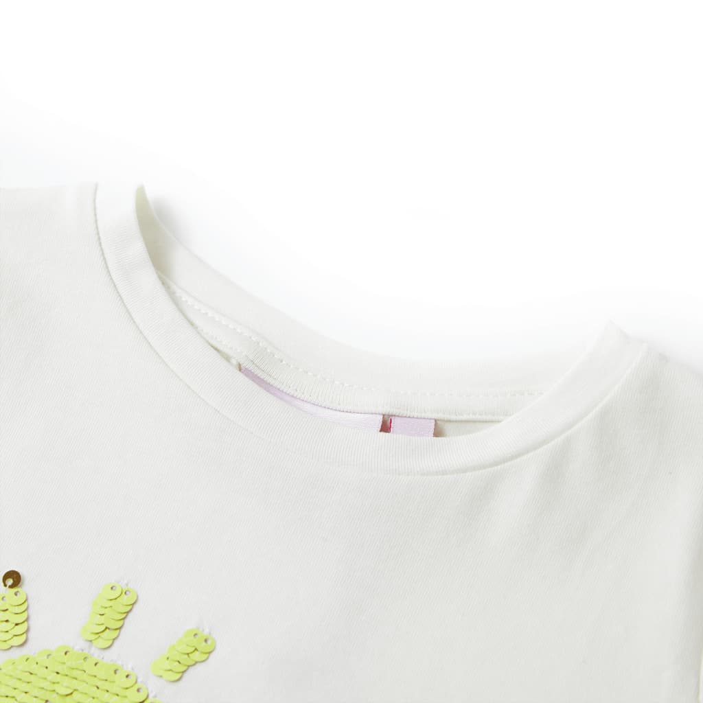 Vidaxl Camisa para niños 140 ECRU