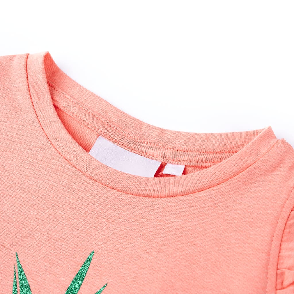 Vidaxl Camisa para niños 116 Neonkoraal