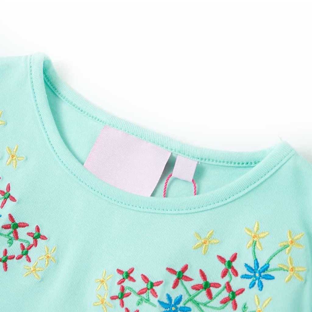 Vidaxl camisa para niños 92 azul claro azul