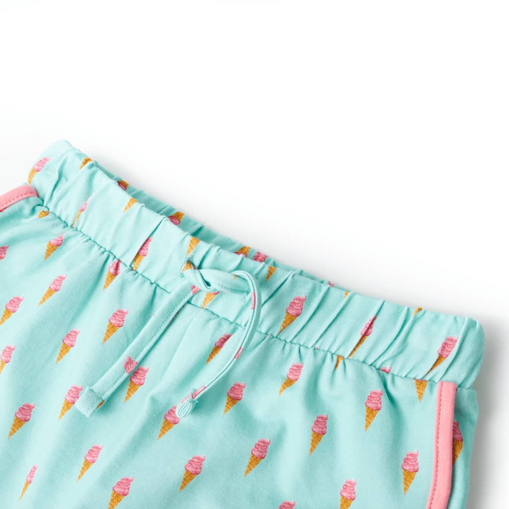 Vidaxl Shorts para niños con Trekoord 116 Light Mint -Colorado