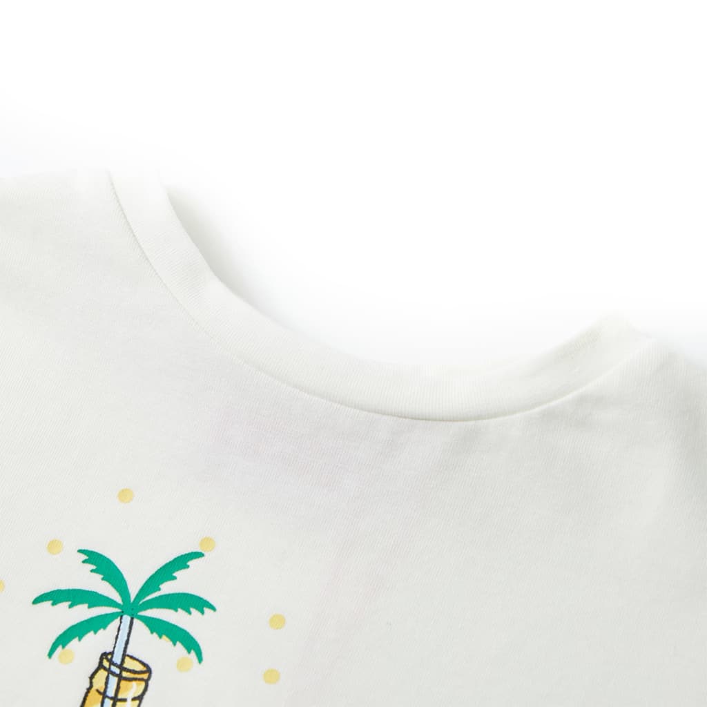 Vidaxl Camisa para niños 104 ECRU