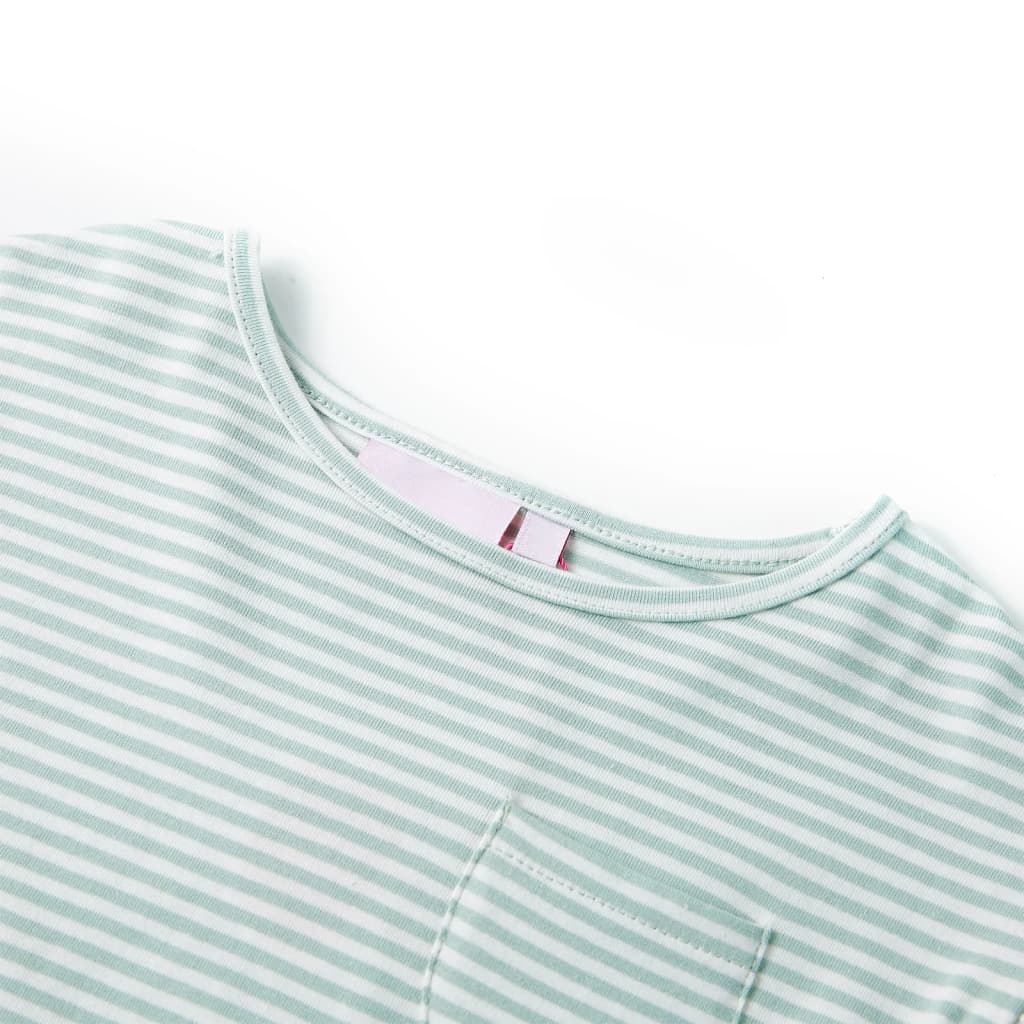 Vestido para niños de Vidaxl con volantes en las mangas 128 Mint Colored