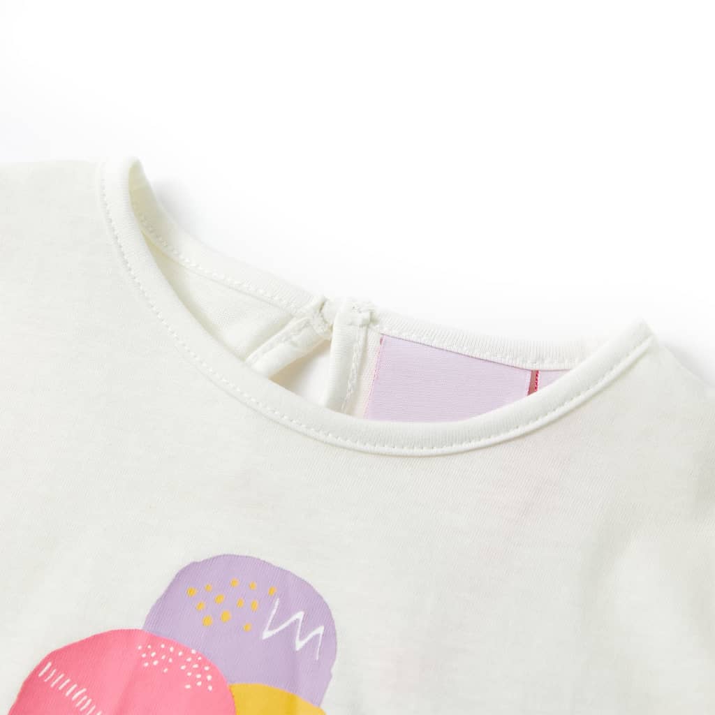 Vidaxl Camisa para niños 116 ECRU