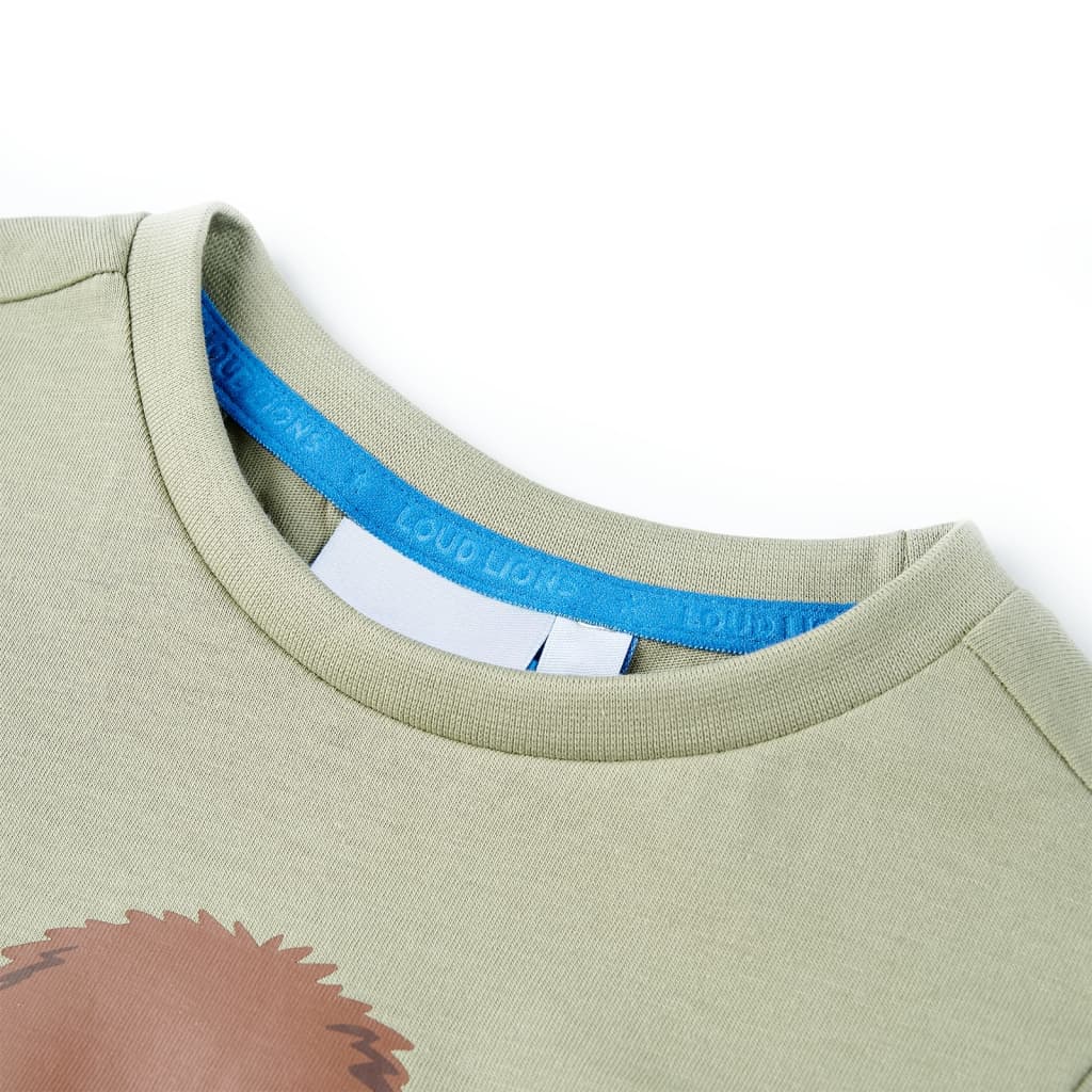 Camisa para niños Vidaxl con mangas cortas 116 Light Kakikentig