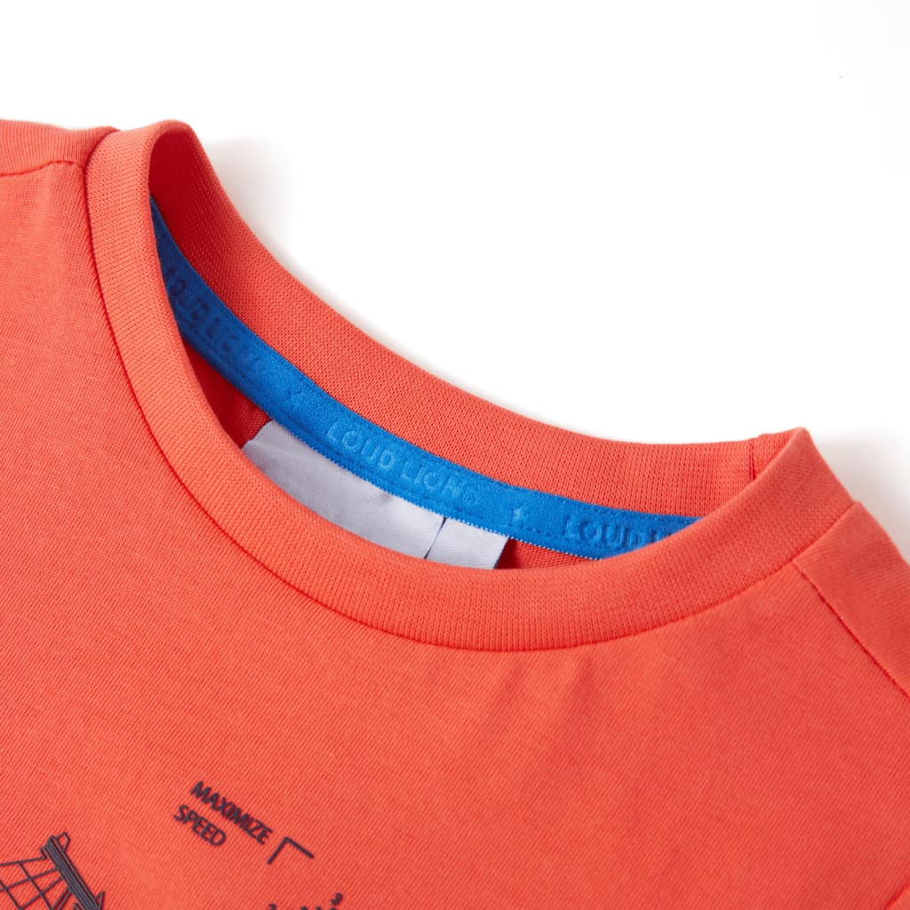 Vidaxl camisa para niños 128 rojo claro