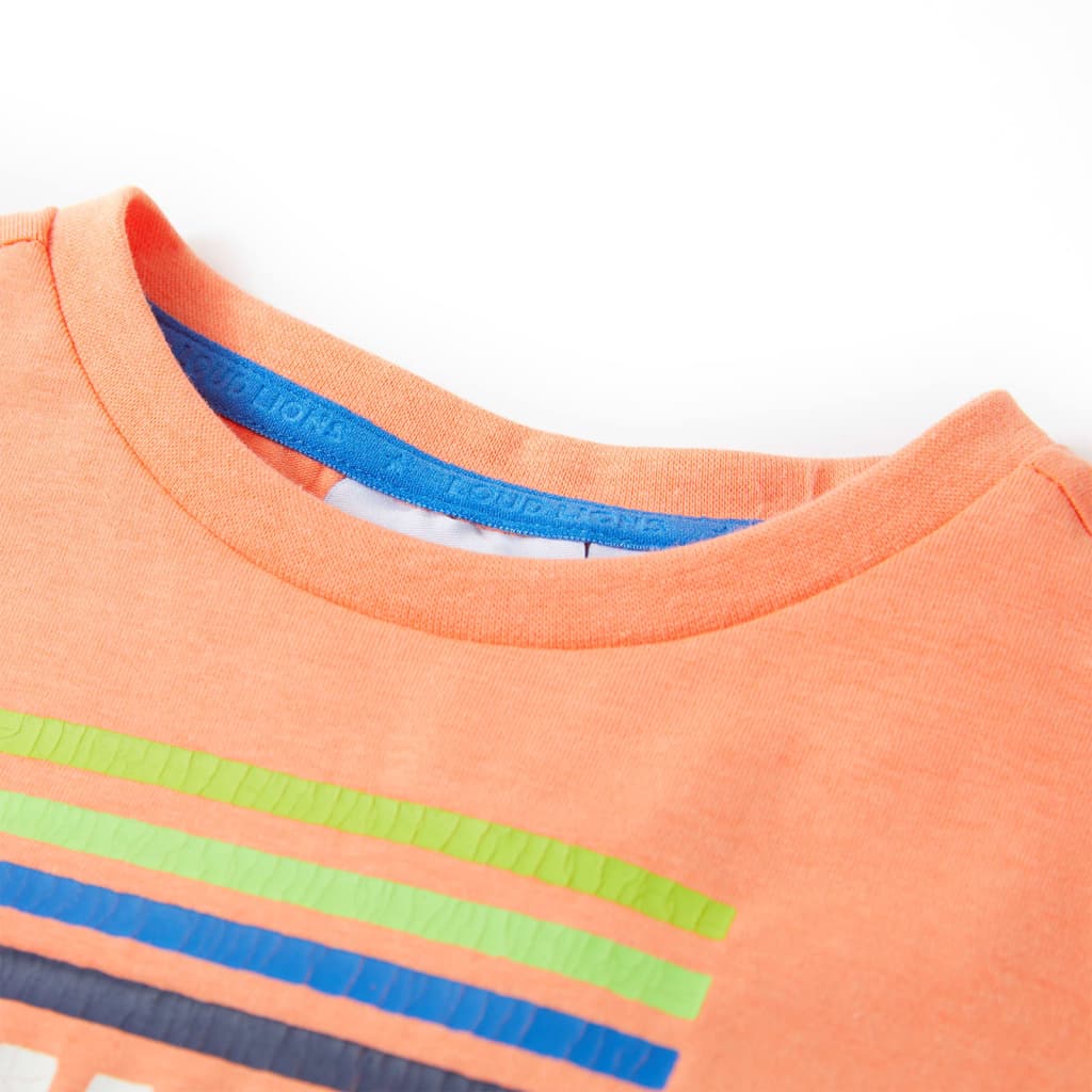 Vidaxl Camisa para niños 128 Neonoranje