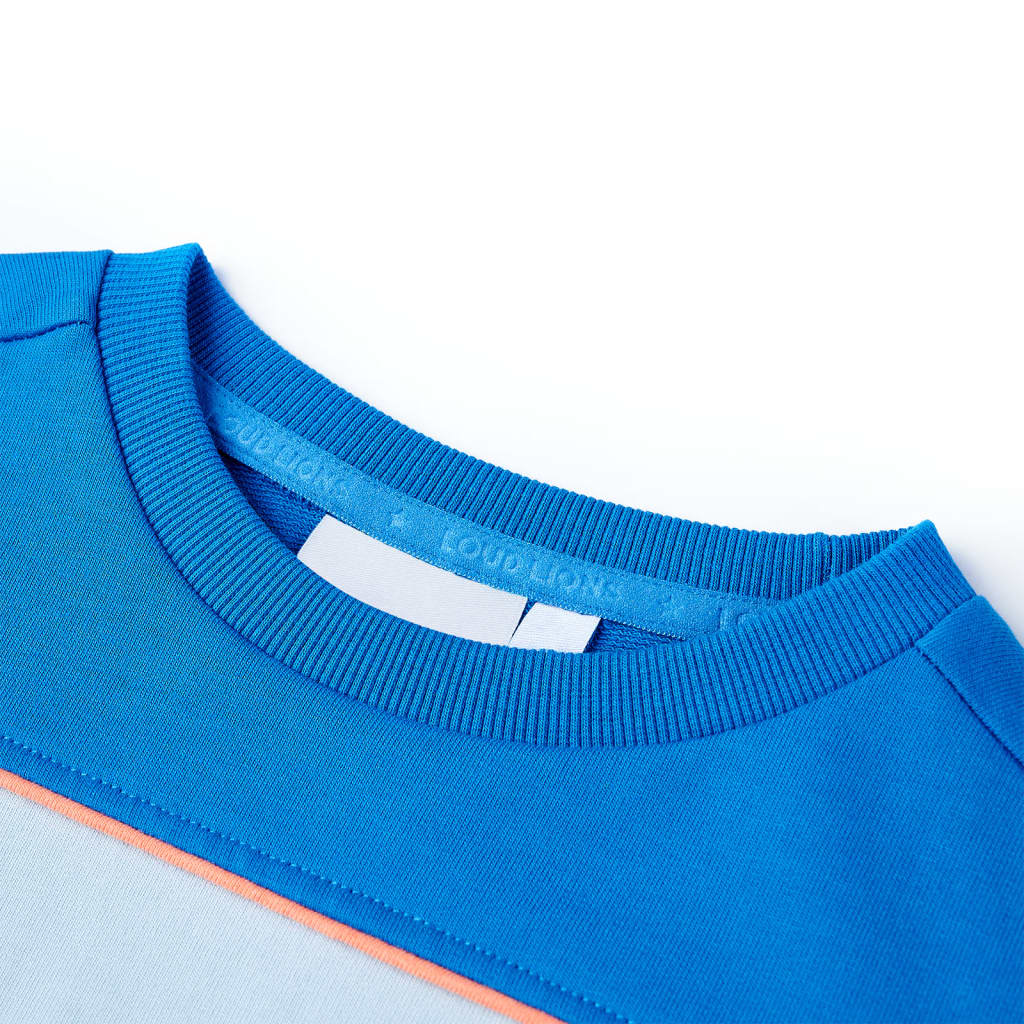 VIDAXL SWEATER BAMBINI 116 Blu brillante e blu chiaro