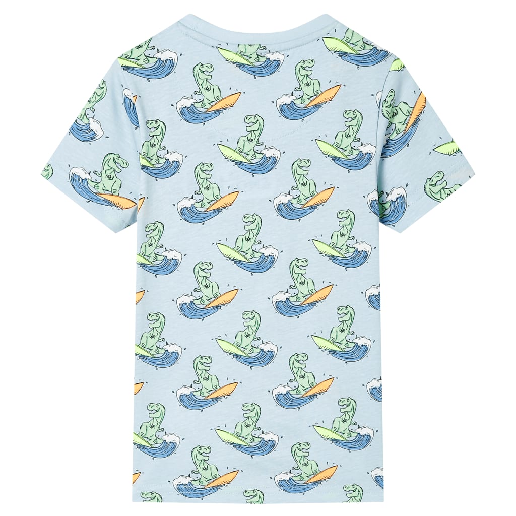 Pigiamas per bambini Vidaxl con maniche corte 128 azzurra