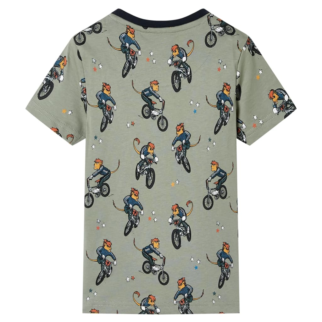 Vidaxl Children's Pigjamas con maniche corte 104 Lichtkaki
