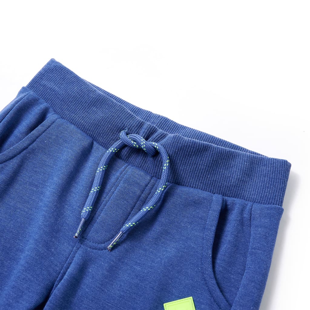 Pantalones de trote de Vidaxl para niños 128 Azul mixto