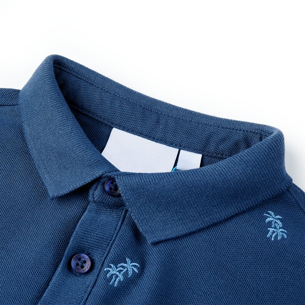 Vidaxl Children's Polo Shirt 128 Blu scuro