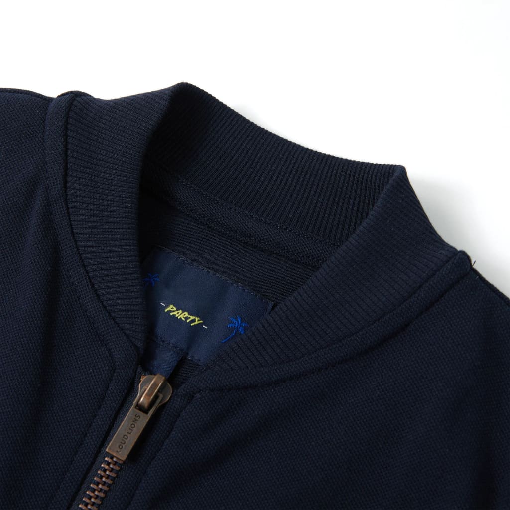 Vidaxl Children's Stupt with Zipper 140 Navy Blue
