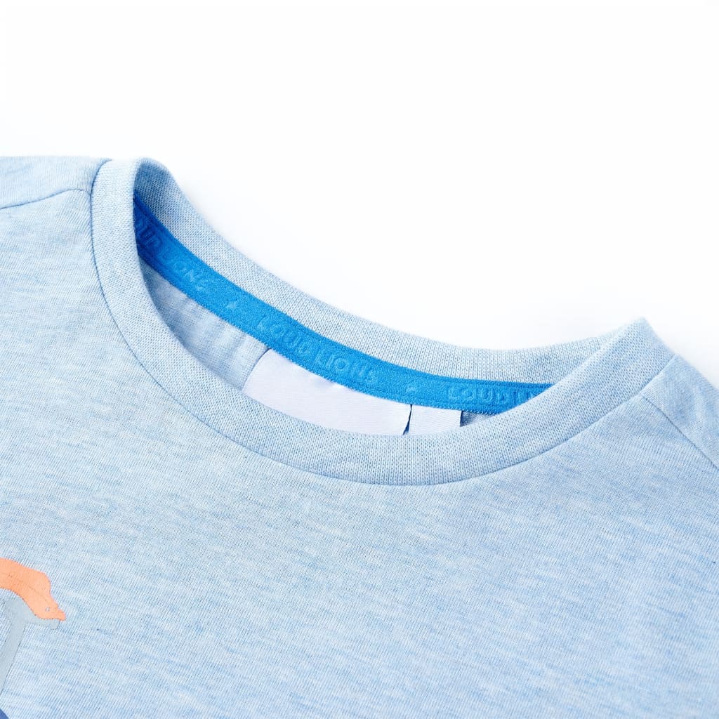 Vidaxl Camisa infantil 104 Azul suave mixto