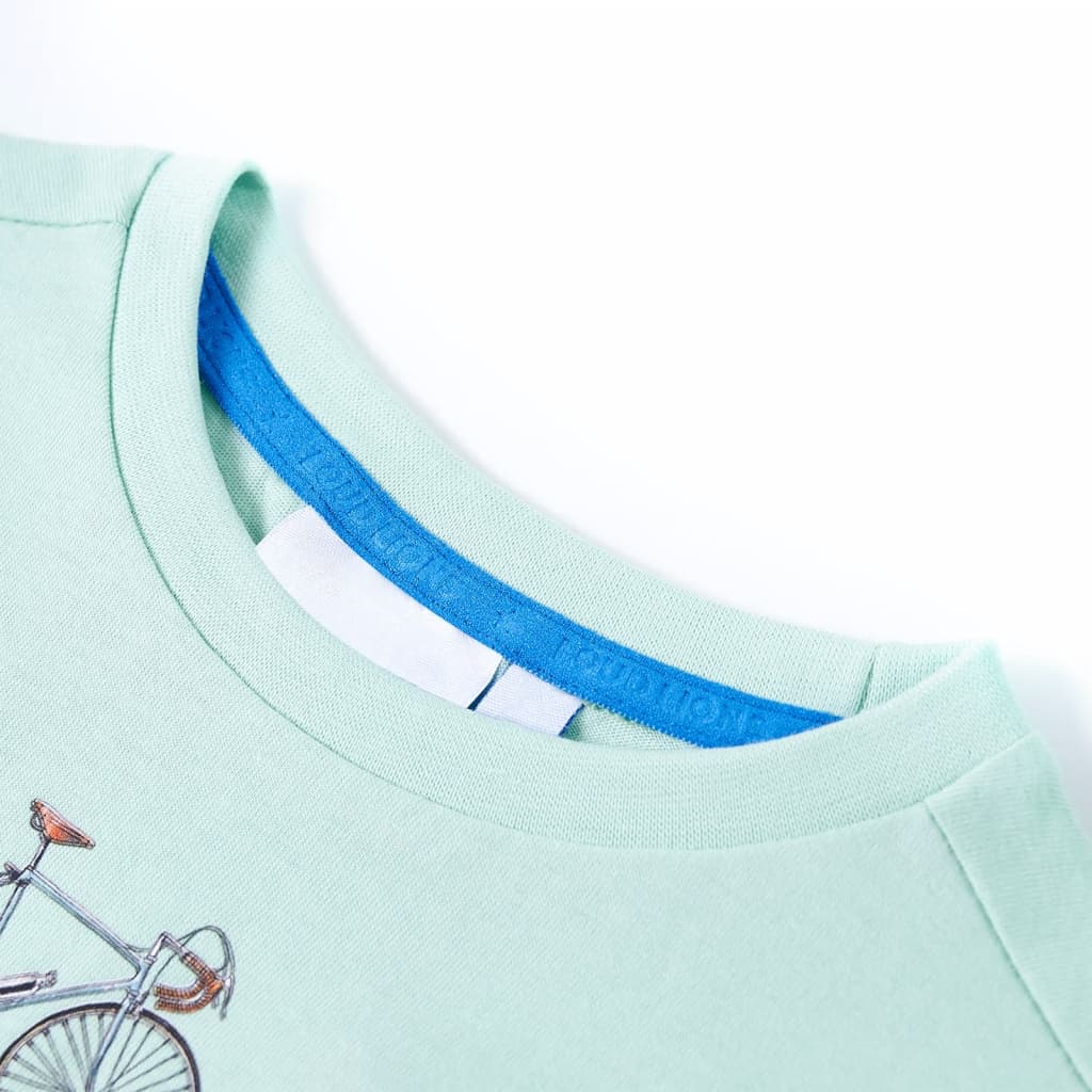Vidaxl camisa para niños 104 menta ligera coloreada
