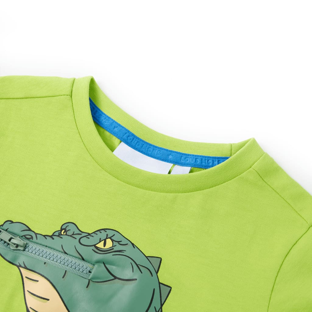 Vidaxl Camisa para niños 128 Limegroen