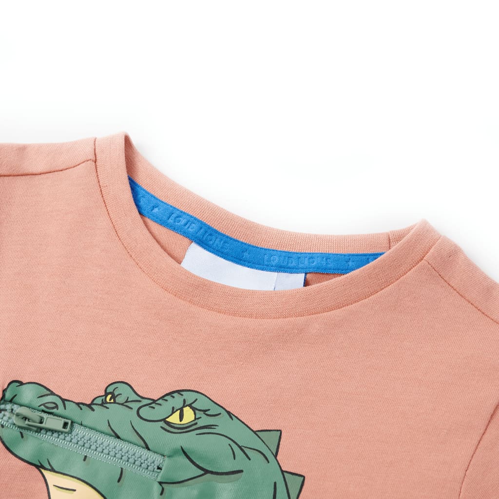 Vidaxl Camisa para niños 140 Naranja clara