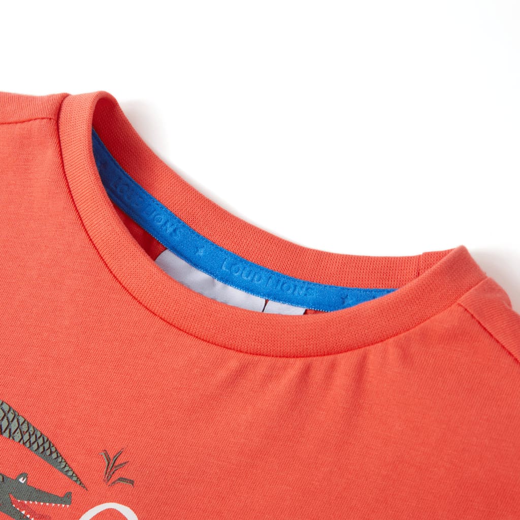 Vidaxl kindershirt met korte mouwen 128 lichtrood