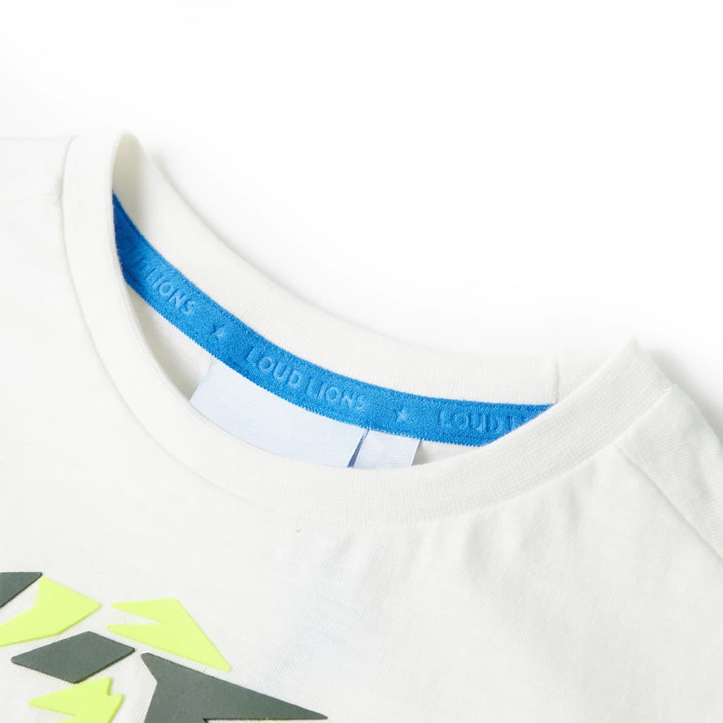 Vidaxl Camisa para niños 116 ECRU