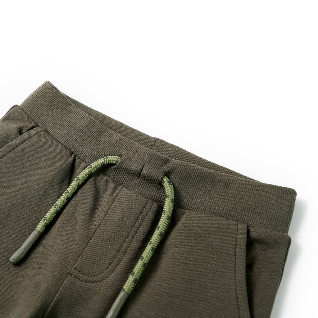 Vidaxl Shorts per bambini con trekkoord 128 Donkerkaki
