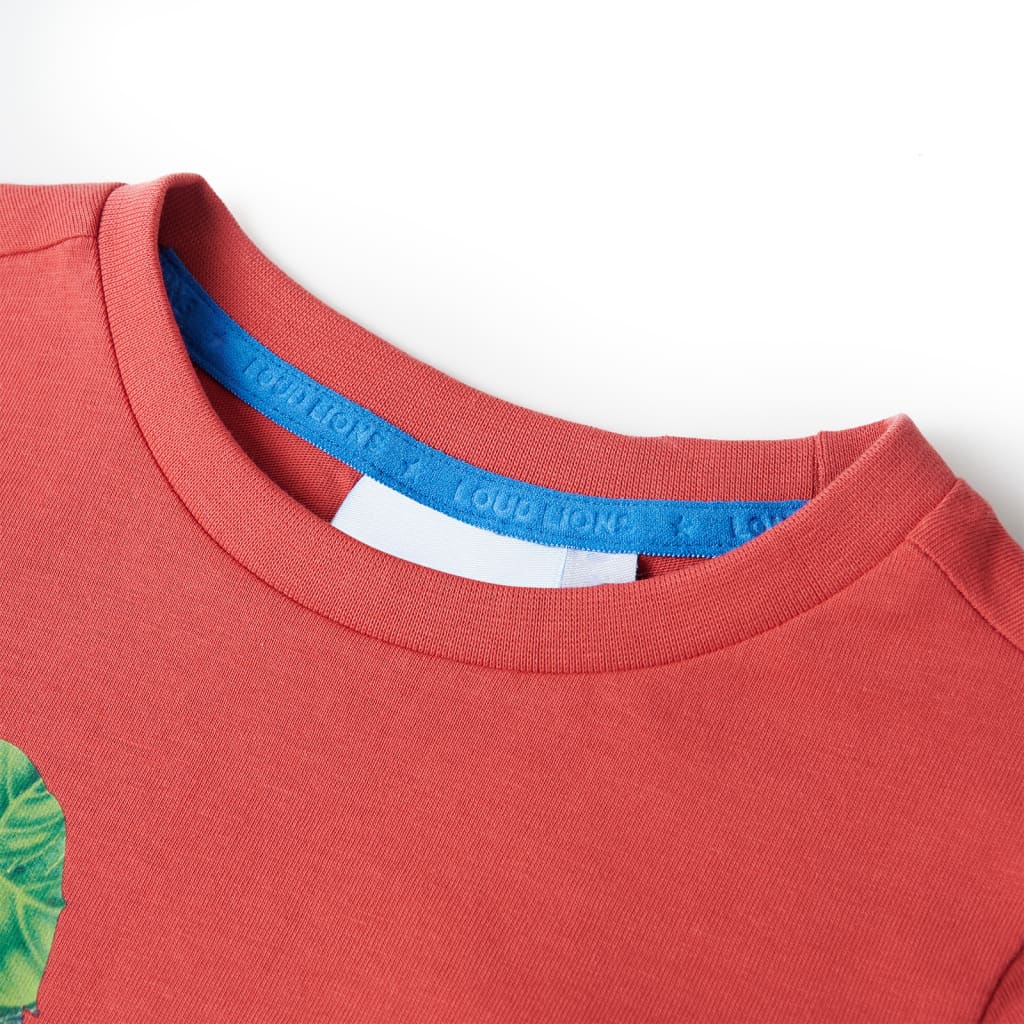 Vidaxl camisa para niños 140 rojo