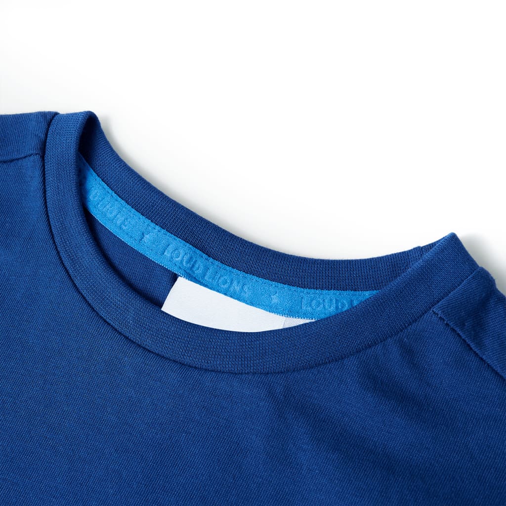 Vidaxl kindershirt 128 donkerblauw