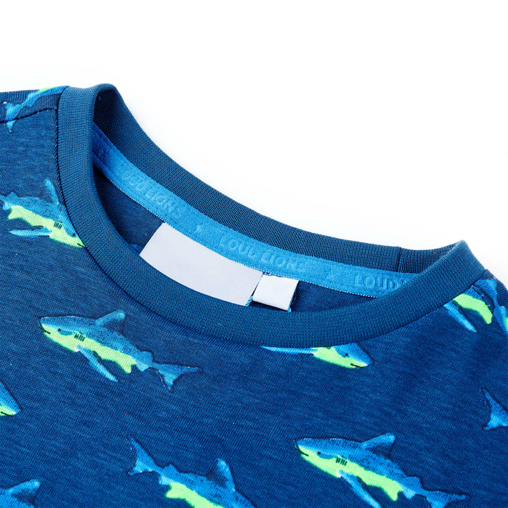 Vidaxl Children's Shirt 128 Blu scuro