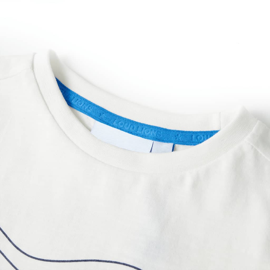 Vidaxl Camisa para niños 140 ECRU